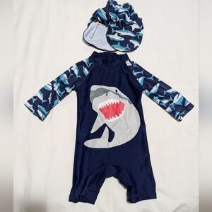 Baby boy shark swimsuit 0-3 months